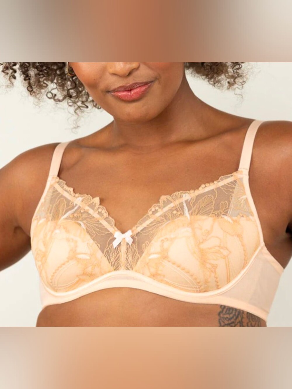 NWT...Understance PEACH Chloe Flexwire Lightly Padded Demi Bra Size 36C